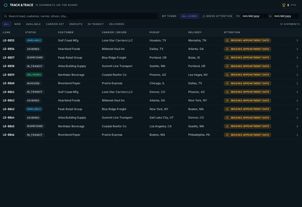 Track & Trace in Foundation Broker with sample data